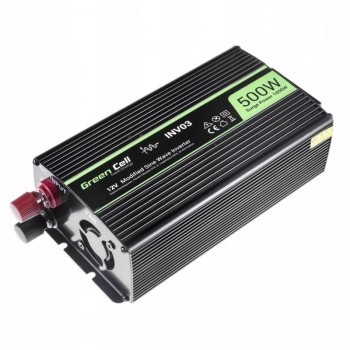 Przetwornica Green Cell INV03DE 12V na 230V Modyfikowana sinusoida 500W-31