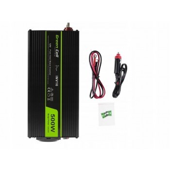 Przetwornica Green Cell INV16 12V na 230V Czysta sinusoida 500W-31