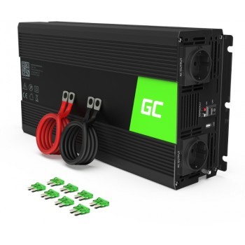 Przetwornica Green Cell 12V na 230V 1500W/3000W Modyfikowana sinusoida INV25-31