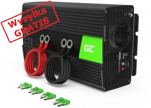 Przetwornica Green Cell 12V na 230V Modyfikowana sinusoida 1000W INV08-20